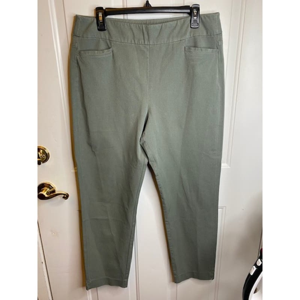 Soft Surroundings Pull On Casual Pants Size Large Sage